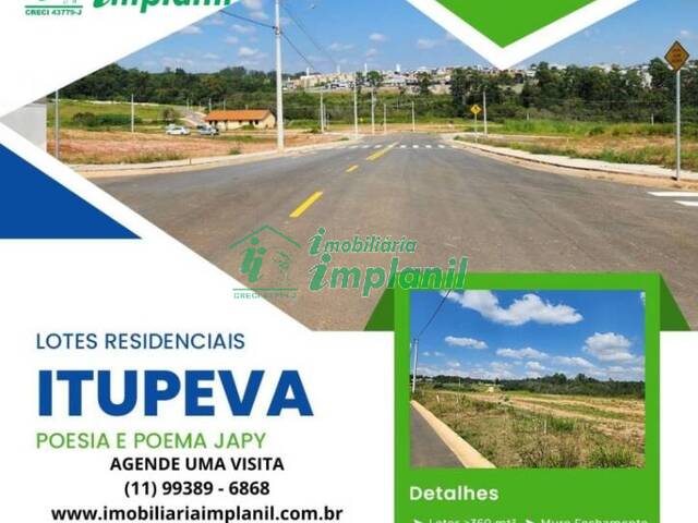 #TEV609 - Terreno em condomínio para Venda em Itupeva - SP